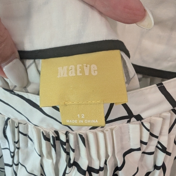 Maeve Black and Orange Skirt Knee-Length - Picture 6 of 9